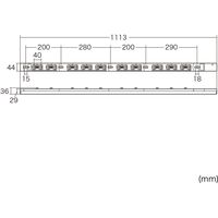 延長コード 電源タップ 3m IEC C13 20個口 ブラック TAP-SV22020LK サンワサプライ 1個（直送品）