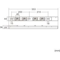 延長コード 電源タップ 3m IEC C13 8個口 ブラック TAP-SV2208LK サンワサプライ 1個（直送品）
