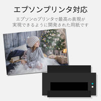 ELECOM ハガキ用紙/光沢/厚手/エプソン用/100枚 EJH-EGNH100 1個（100枚入）