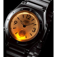 ＜カシオ＞婦人用電波ソーラー時計紺系 幅35mm 奥行39mm 高さ12mm（直送品）