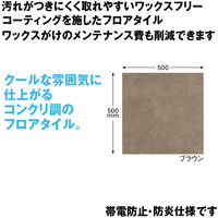 サンゲツ 置敷きフロアタイル コンクリ調 ブラウン OT461 1セット（12枚入）（直送品）
