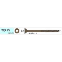 ダンドリビス ウッドデッキ材用ビス WD75 四角穴 ラスパート 12号 4920125792771 1箱（144本入）（直送品）