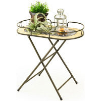 ドウシシャ アンティーク風オーバル型スタンド 幅620×奥行420×高さ600mm AT6060-ST 1台（直送品）