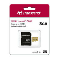 Transcend（トランセンド）microSDカード 8GB MLC TS8GUSD500S 1個