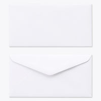 山櫻 白封筒 洋6 KPケントCoC 枠ナシ 00407004 1セット(1000枚:100枚×10袋)
