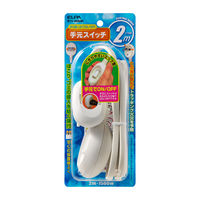 朝日電器 手元スイッチコード2M WTS-200B(W) 1個