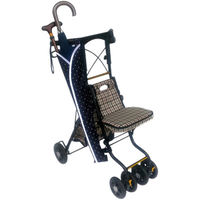 サギサカ　車椅子用傘・杖ホルダー ブラックドット柄 76101　kanri20181215-010　1個（直送品）