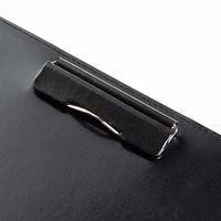 レイメイ藤井 zeitVektor クリップファイル A4 (再生皮革製) ブラ ZVF654B 1個