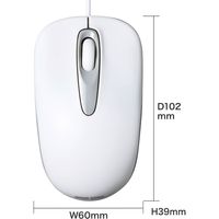 サンワサプライ 有線ブルーLEDマウス MA-BL150W 1個（直送品）