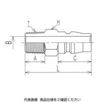 ヤマトエンジニアリング ヤマト 鋼鉄BLYカプラ/プラグ（パック入リ） BLY22-PM-P 1個（直送品）