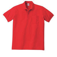 トムス T/Cポロシャツ レッド SS 00100-VP-010-SS 1セット(2枚)（直送品）