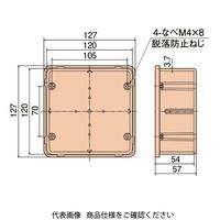 日動電工 APボックス大深形グレー APLー5NGHW 1セット(5個)（直送品）