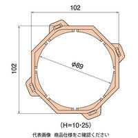 日動電工 ボックス継枠8CB用10mm[ワンタッチ式] BOT810 1セット(30枚)（直送品）