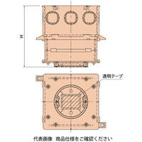 日動電工 ハーフPCボックス4角丸II形 HPC4LーM141 1セット(2ケ)（直送品）