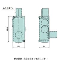 日動電工 カチコネユニバーサル22 LB アイボリー HI LB22ZJHW 1セット(6個)（直送品）