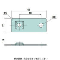 日動電工 PBS用補助金具(4枚=1組) PBSK 1セット(8組)（直送品）