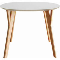 【車上渡し】 関家具 ダイニングテーブル 楕円 ホワイト木目/ビーチ 幅1200×奥行900×高さ700mm DT5320HWRB 1台（直送品）