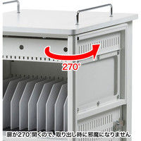 サンワサプライ タブレット収納保管庫（22台収納） 幅530×奥行650×高さ1504mm CAI-CAB55W 1台（直送品）