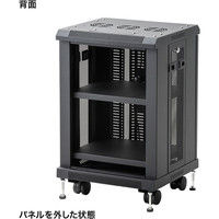 サンワサプライ マルチ収納ラック H700 幅450×奥行420×高さ700mm ブラック CP-SVCMULT5 1台（直送品）
