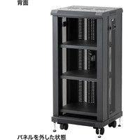 サンワサプライ マルチ収納ラック H1000 幅450×奥行420×高さ1000mm ブラック CP-SVCMULT6 1台（直送品）