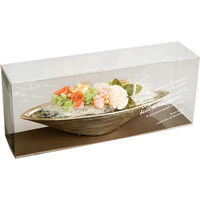 ヘッズ フラワークリアBOXボード-ブラウンL FB-BR-FBL 1セット（100枚：10枚×10パック）（直送品）