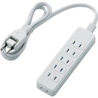 延長コード 電源タップ コンセント 1m 2ピン 6個口 ほこりシャッター 白 T-ST02N-2610WH エレコム 1個