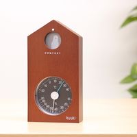 エンペックス気象計 kuuki ハト温湿度計(不快指数計付き) ブラウン KU-4763 1個