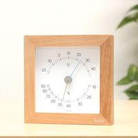 エンペックス気象計 kuuki シカク温湿度計 ナチュラル KU-4780 1個