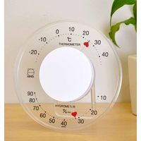 エンペックス気象計 セレナハート温湿度計 白 LV-7301 1個