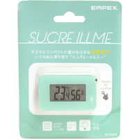 エンペックス気象計 シュクレ・イルミー温湿度計 グリーン TD-8333 1箱(2個)（直送品）