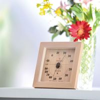 エンペックス気象計 フォレ温湿度計 ナチュラル TM-4673 1個