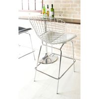 宮武製作所 ワイヤーバーチェア 幅520×奥行605×高さ1030mm ホワイト PCX-020_WH 1脚（直送品）