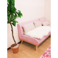 萩原 ムートンフリース M-511 幅600×奥行1050mm ホワイト 240549637 1枚（直送品）