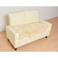 萩原 ムートンフリース M-511 幅600×奥行1300mm ベージュ 240549644 1枚（直送品）