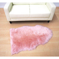 萩原 ムートンフリース SX-1009 幅600×奥行900mm ピンク 240609301 1枚（直送品）