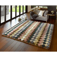 萩原 ムートンラグ YDR12000 幅2000×奥行2000mm ミックス 240609410 1枚（直送品）