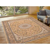 萩原 ウィルトンラグ ローサマルカンド 幅2400×奥行2400mm ベージュ 270055924 1枚（直送品）