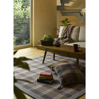 萩原 インド綿ウール混ボンディングラグ メルモ 幅1850×奥行1850mm オレンジ 270065561 1枚（直送品）