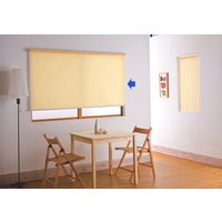 林製作所 つっぱりタイプ ロールスクリーン 幅1800×高さ1800mm オレンジ L1519 1台（直送品）