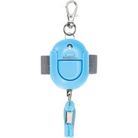 アスカ 防犯ブザー 生活防水 ブルー GE071B 3個（直送品）