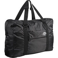 サンワダイレクト 折りたたみバッグ（旅行＆スーツケース対応・軽量・31リットル・ブラック） 200-BAG076BK 1個（直送品）