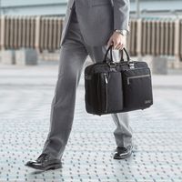 サンワダイレクト 3WAYビジネスバッグ（通勤・自転車・A4収納・15.6型対応・ブラック） 200-BAG112BK 1個（直送品）
