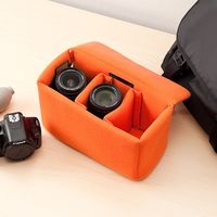 サンワダイレクト インナーカメラバッグ（ソフトクッションボックス・仕切り・ワイドサイズ） 200-BG019L 1個（直送品）