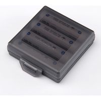 サンワダイレクト 電池ケース（単4電池用・4本収納） 200-BT004BK 1個（直送品）