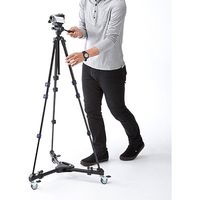 サンワダイレクト キャスター付き三脚台（ドリー撮影台車・折りたたみ式） 200-CAM027 1個（直送品）