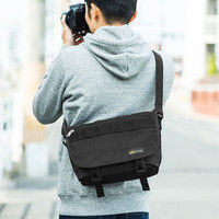 サンワダイレクト 一眼レフカメラバッグ/ショルダーバッグ（アルファデザイン・Lサイズ・ブラック） 200-DGBG017BK 1個（直送品）