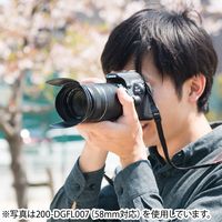 サンワダイレクト カメラレンズキャップ（フード機能・ワンタッチ・折りたたみ可能・52mmレンズ対応） 200-DGFL006 1個（直送品）