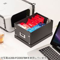 サンワダイレクト 組立DVD収納ボックス（17枚まで収納・ホワイト） 200-FCD037W 1個（直送品）
