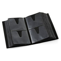 サンワダイレクト ブルーレイ収納ファイル（120枚収納・インデックス付・ブラック） 200-FCD047BK 1個（直送品）