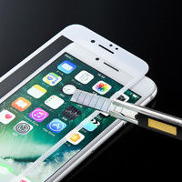 サンワダイレクト iPhone 8/7液晶保護強化ガラスフィルム 200-LCD041W 1個（直送品）